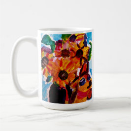 Sunflowers and chihuahua kaffemugg