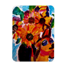 Sunflowers and chihuahua