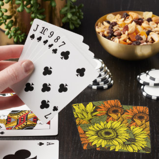 Sunflowers Classic Playing Cards Casinokort