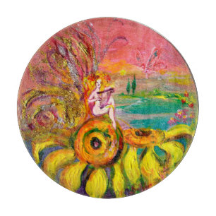 SUNFLOWERS Fantasy Blommigt Gult Rosa