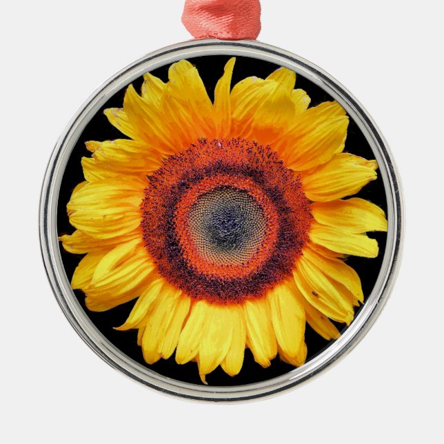 SUNFLOWERS JULGRANSPRYDNAD METALL (Framsidan)