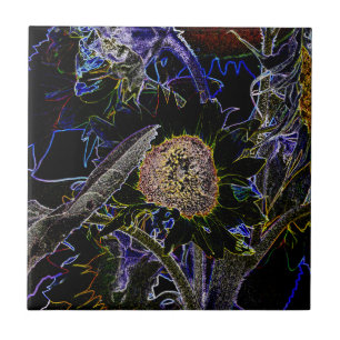 SUNFLOWERS KAKELPLATTA