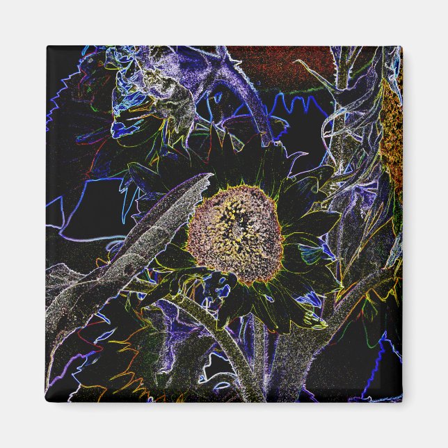 SUNFLOWERS MAGNET (Framsidan)