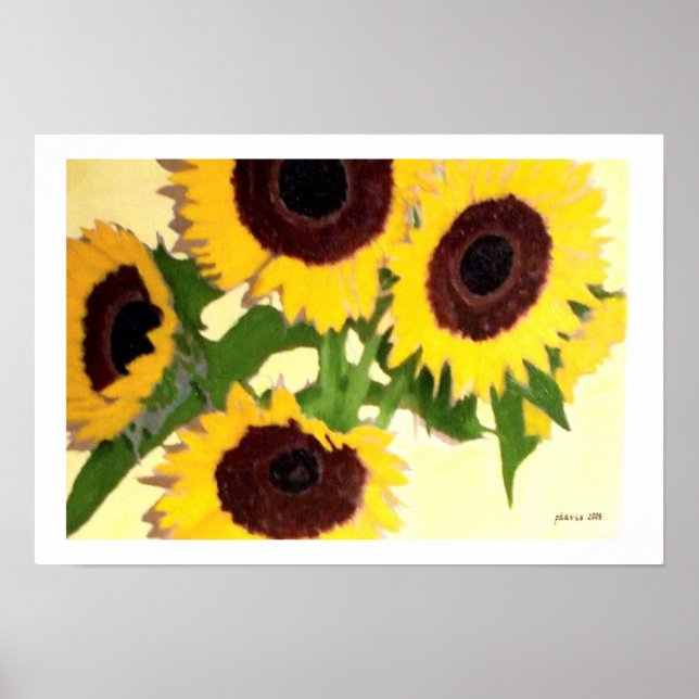 SUNFLOWERS POSTER (Framsidan)