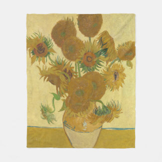 Sunflowers, Still Life Oil Painting, Van Gogh Fleecefilt