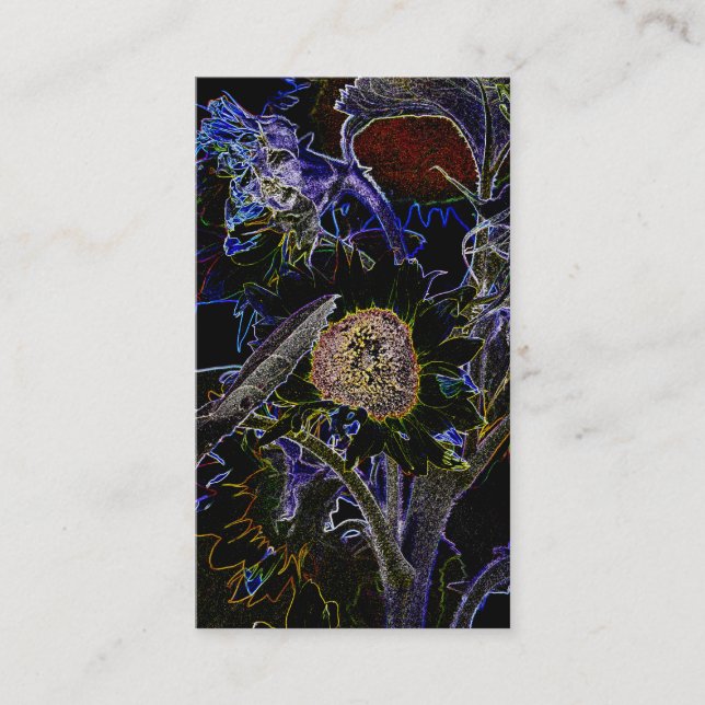 SUNFLOWERS VISITKORT (Framsida)