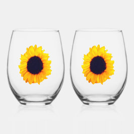 Sunflowers Yellow Orange Beautiful Drinkware Set