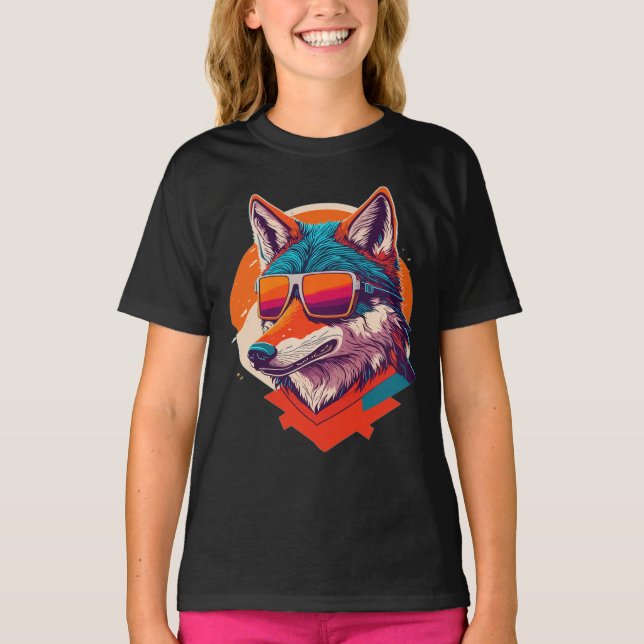 SUNGLAS FÖR VARGENS VARNING. T SHIRT (Framsida)