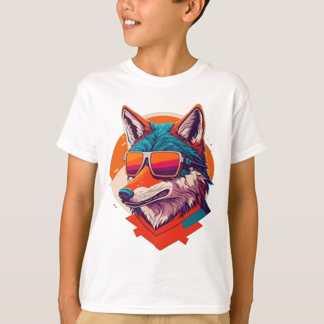 SUNGLAS FÖR VARGENS VARNING. T SHIRT (Framsida)
