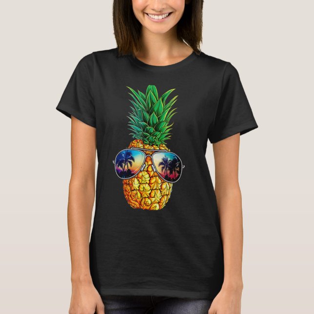 Sunglass Aloha Beacher Hawaii W T Shirt (Framsida)