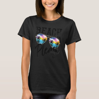 Sunglass Beach Snälla Hawaii Beach Hej Sommaren T Shirt