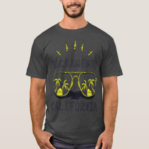 Sunglass California Sacramento Handflatan träd Bea T Shirt