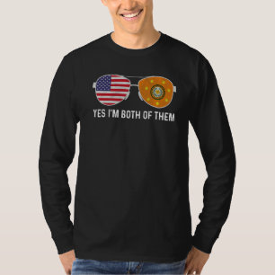 Sunglass Cherokee American Flagga Patriotic Herita T Shirt