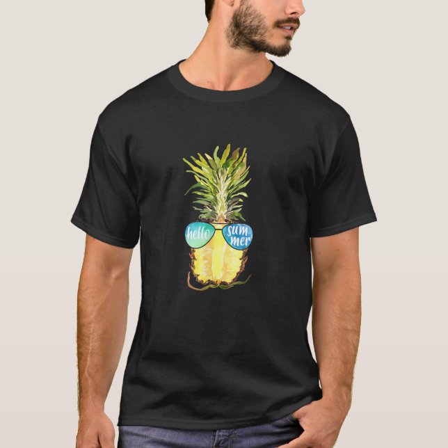 Sunglass Hej Hälsning Frukt S T Shirt (Framsida)