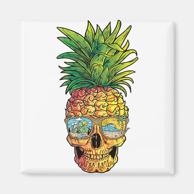 Sunglass T shirt Aloha Beacher Magnet (Framsidan)