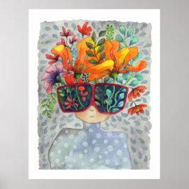 Sunglasses Creativitativitetskonst Skriv ut Poster