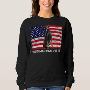 Sunglasses Doberman Pinscher Mamma Flagga American T Shirt