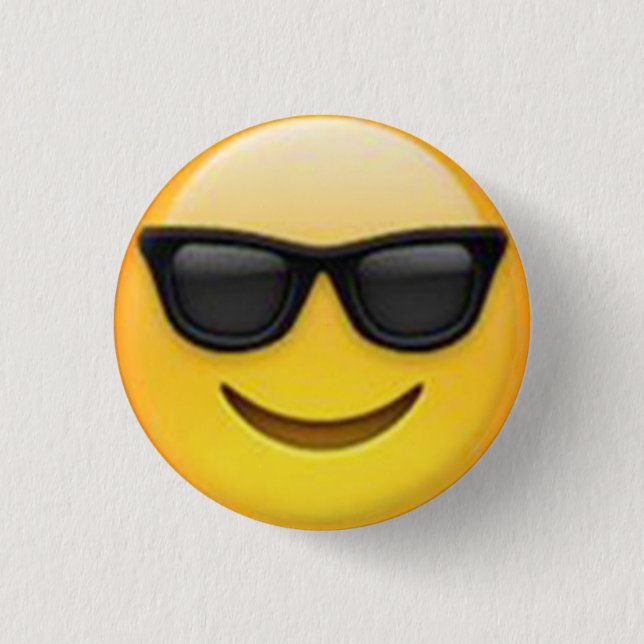 Sunglasses Emoji Button Knapp (Framsida)