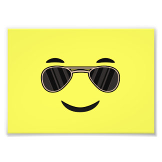Sunglasses Emoji Fototryck