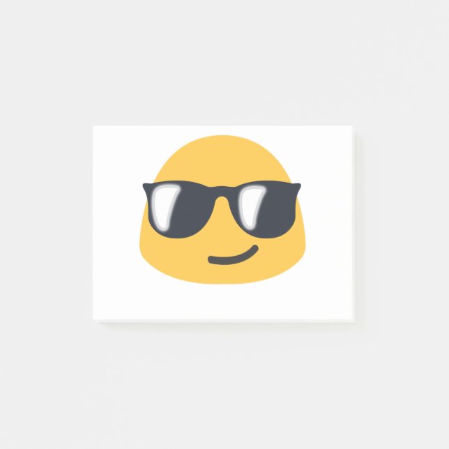 Sunglasses Emoji Post-it Block (Framsida)