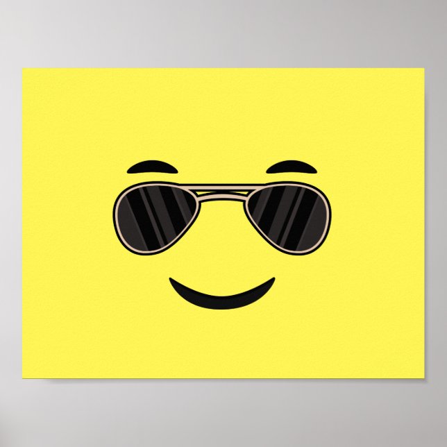 Sunglasses Emoji Poster (Framsidan)
