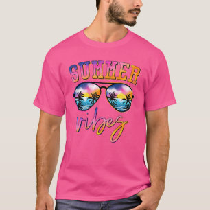 Sunglasses Summer Vibes Hawaii Beach Hej Summer T Shirt