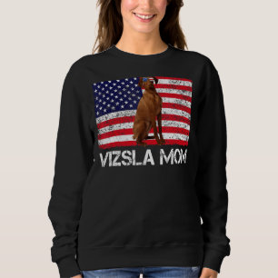 Sunglasses Vizsla Mamma Flagga Amerika Förenta sta T Shirt