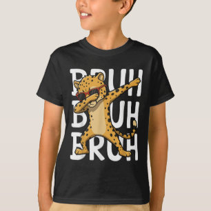 Sungles Cheetah Älskare Dabbing Cheetah Bruh Vild  T Shirt