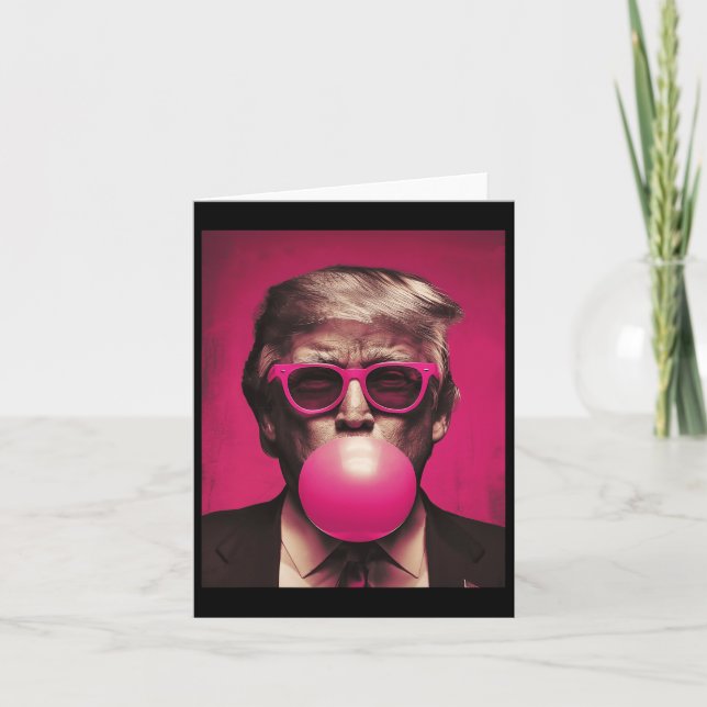 Sungles Trump Bubble Gum Kort (Framsida)