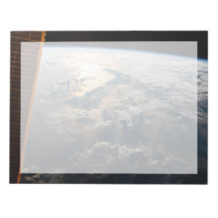 Sunglint Beams av Celebes Sea i Sydostasien Anteckningsblock