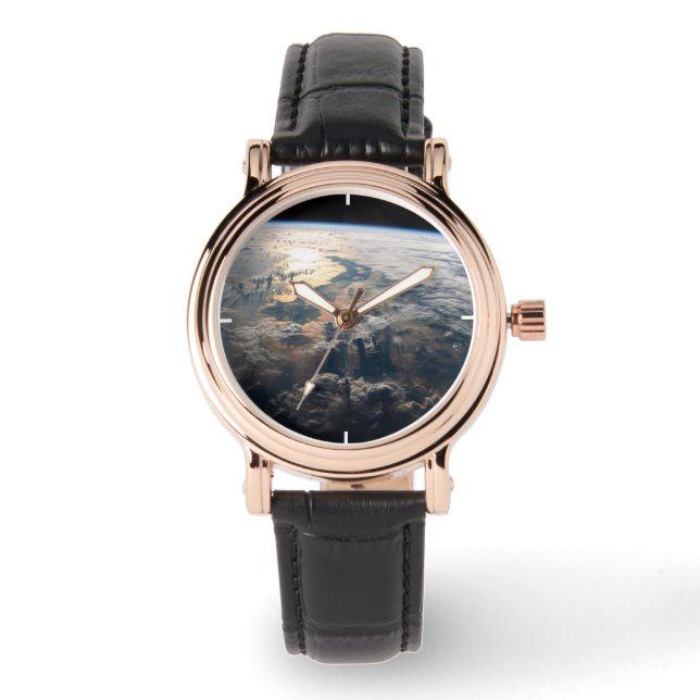 Sunglint Beams av Celebes Sea i Sydostasien Armbandsur (Framsida)