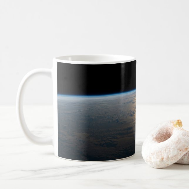 Sunglint Beams från en delvis grumlig södra Stilla Kaffemugg (Med munk)