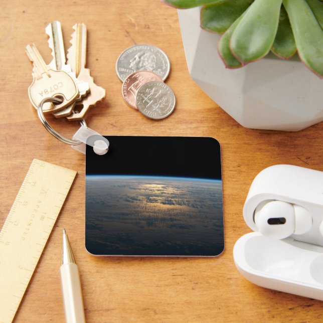 Sunglint Beams från en delvis grumlig södra Stilla Nyckelring (Skrivbord)