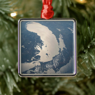 Sunglint Beams Off Sjö Michigan Julgransprydnad Metall