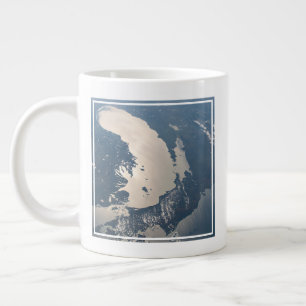 Sunglint Beams Off Sjö Michigan Jumbo Mugg