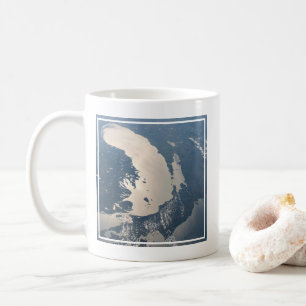 Sunglint Beams Off Sjö Michigan Kaffemugg