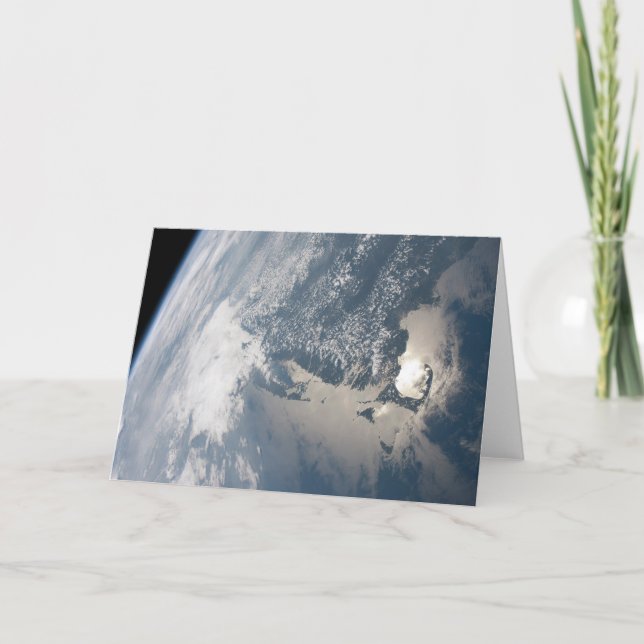 Sunglint på jordens Vatten. Kort (Framsida)