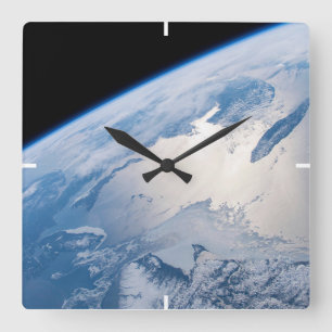 Sunglint utanför St. Lawrence Bukt i Kanada. Fyrkantig Klocka