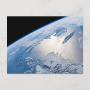 Sunglint utanför St. Lawrence Bukt i Kanada. Vykort