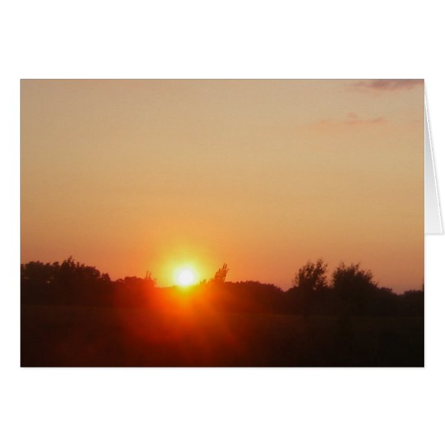 Sunglow kort utan kant (Framsidan Horizontal)