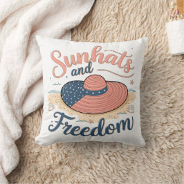 Sunhats and Freedom Patriotic Kudde