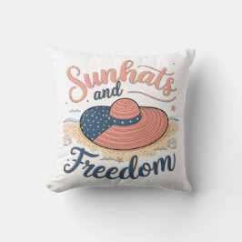 Sunhats and Freedom Patriotic Kudde