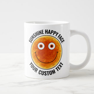 Sunhine Happy Face Personalized Custom Giant Mug Jumbo Mugg
