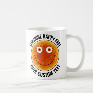 Sunhine Happy Face Personalized Custom Mug Kaffemugg