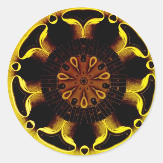 Sunista Sticker Runt Klistermärke (Framsida)