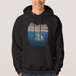 Sunken Måne Lonely Astronaut Hoodie
