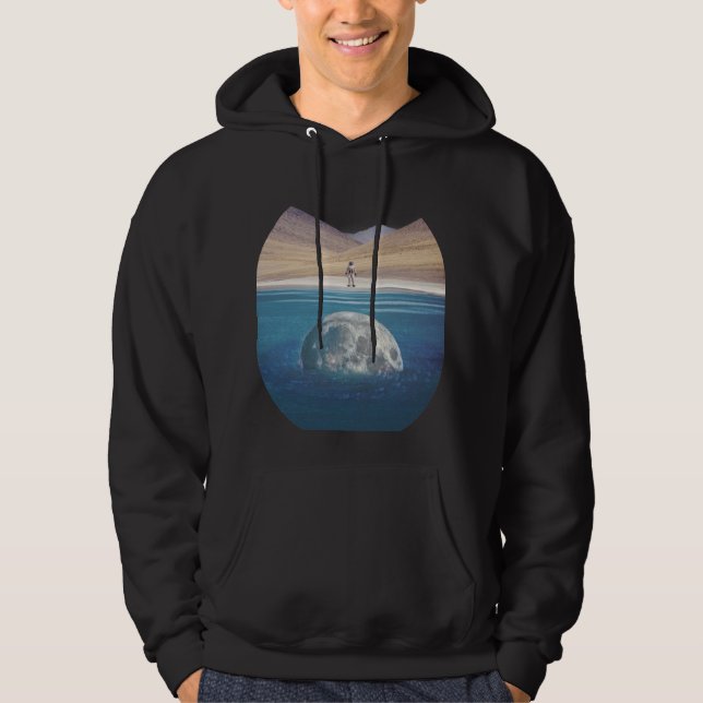 Sunken Måne Lonely Astronaut Hoodie (Framsida)