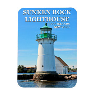 Sunken Sten fyr, New York Flexi Magnet