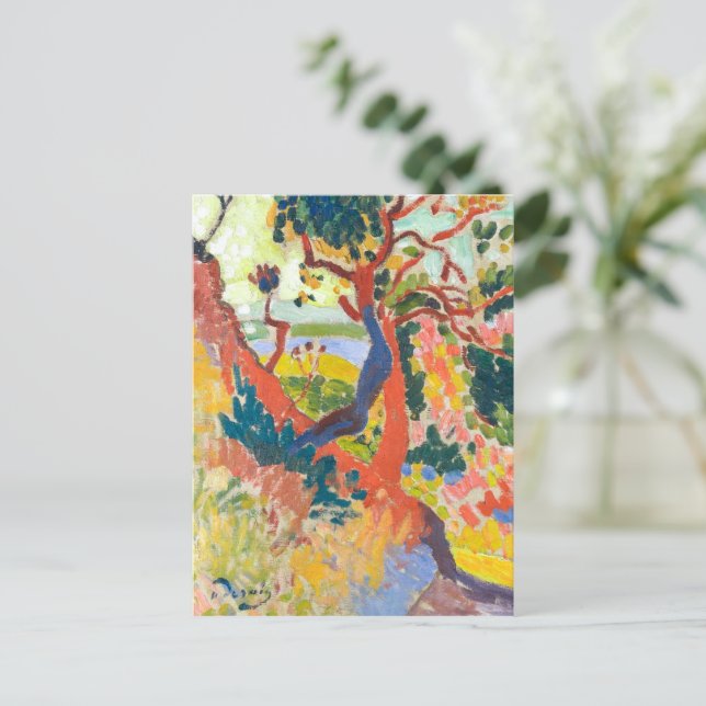 Sunken Väg, L'Estaque | Andre Derain | Vykort (Stående Fram)