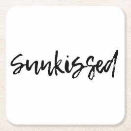 Sunkiserad Underlägg Papper Kvadrat